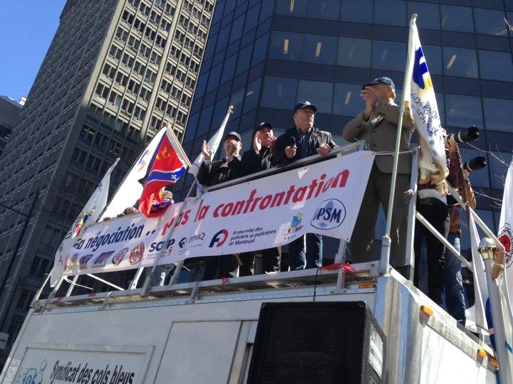 union protest montreal