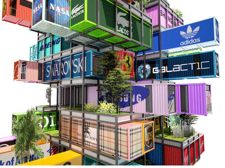 Architects in Hong Kong have designed a jenga-inspired hotel.