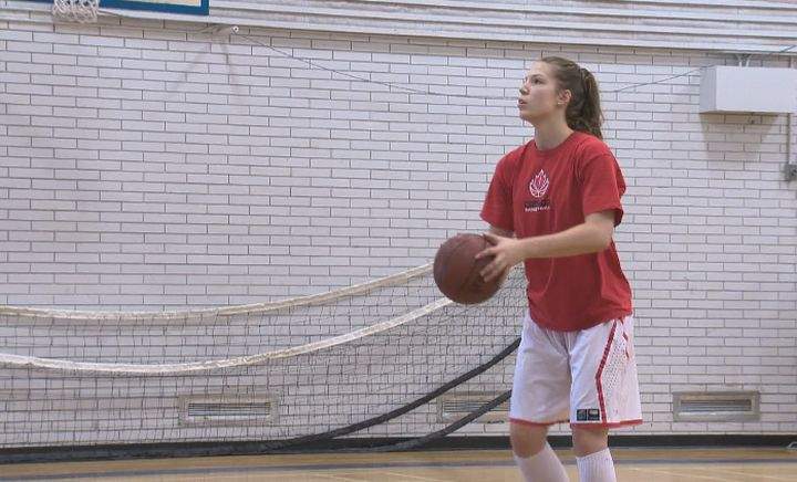 Edmonton's Michelle Plouffe was drafted 19th overall by the Seattle Storm in the WNBA draft Monday night. 