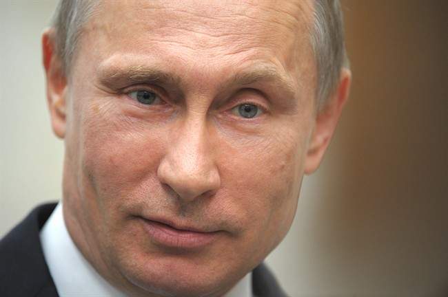 Russian President Vladimir Putin speaks to press after a meeting of the Eurasian Economic Council in Minsk, Belarus this week.