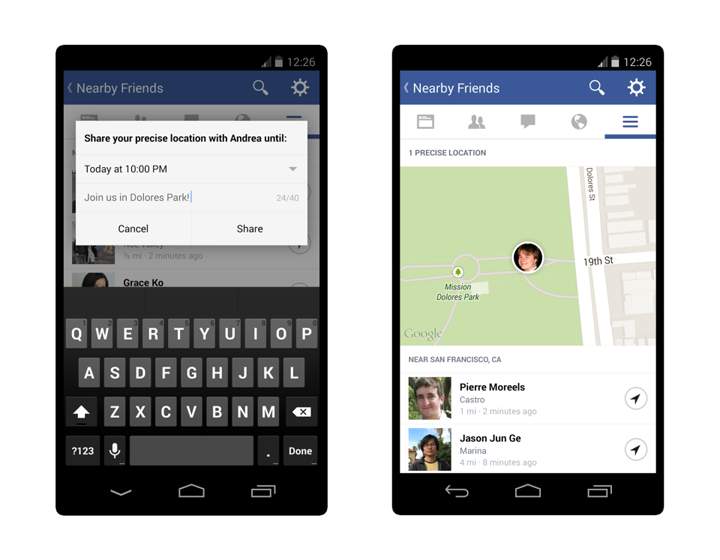Facebook rolls out location-sharing feature - image