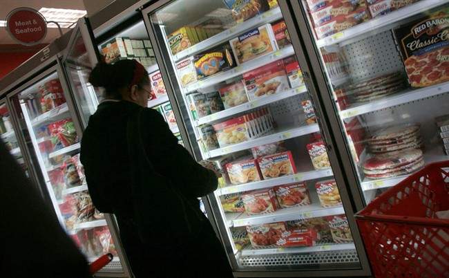 Woman shopping in the grocery store