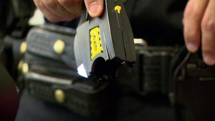 A second Taser was used by Saskatoon police to subdue the woman when she began harming herself.
