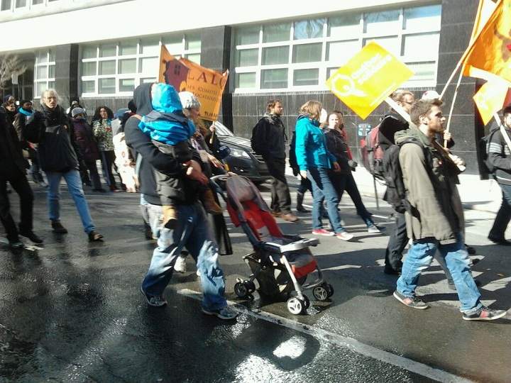 Thousands of students protested government austerity in Montreal on April 3, 2014.