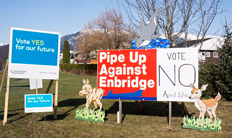 Northern Gateway Canadians split