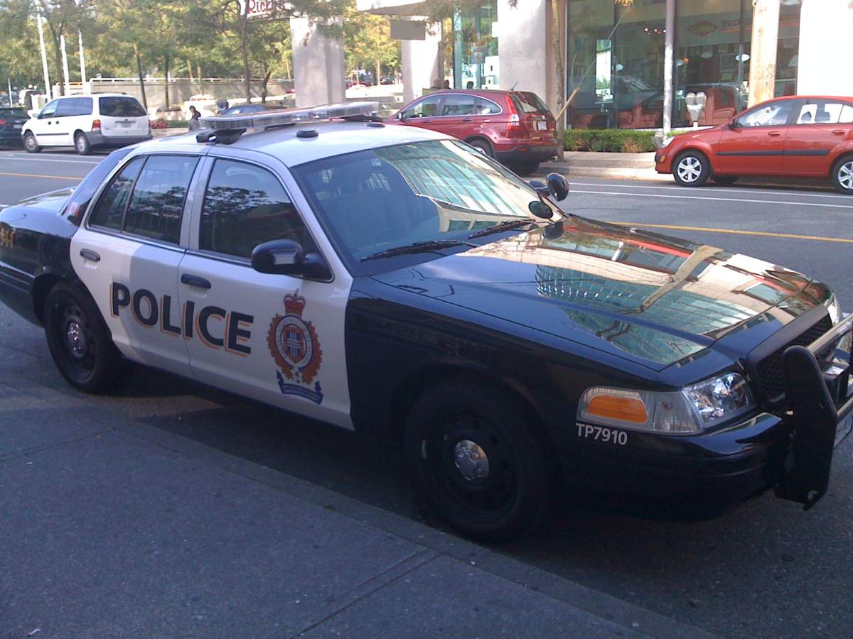 Transit Police cruiser.