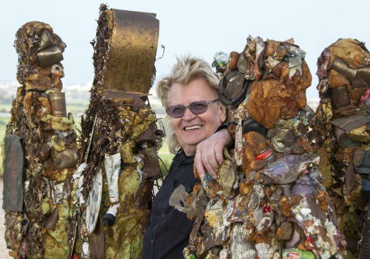 HA Schult constructed 1,000 "Trash People" out of 20 tons of rubbish.