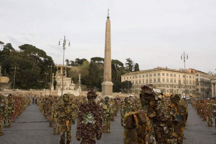 HA Schult's "Trash People" on display in Rome in 2007.