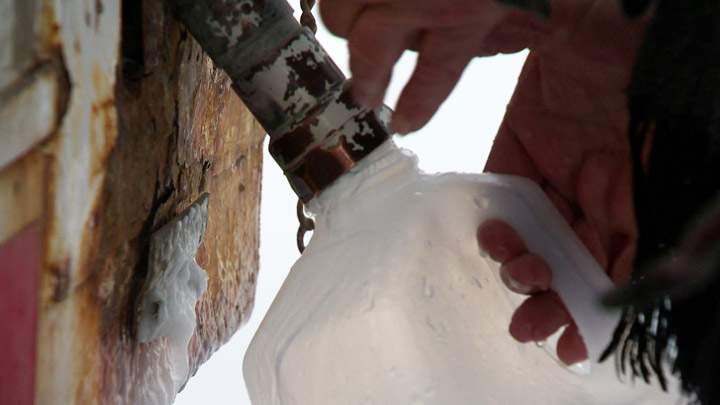 Water main break causes Saskatchewan town's reservoir to run dry.