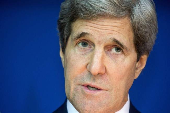Secretary of State John Kerry speaks at the Ministry of Foreign Affairs in Rabat, Morocco.