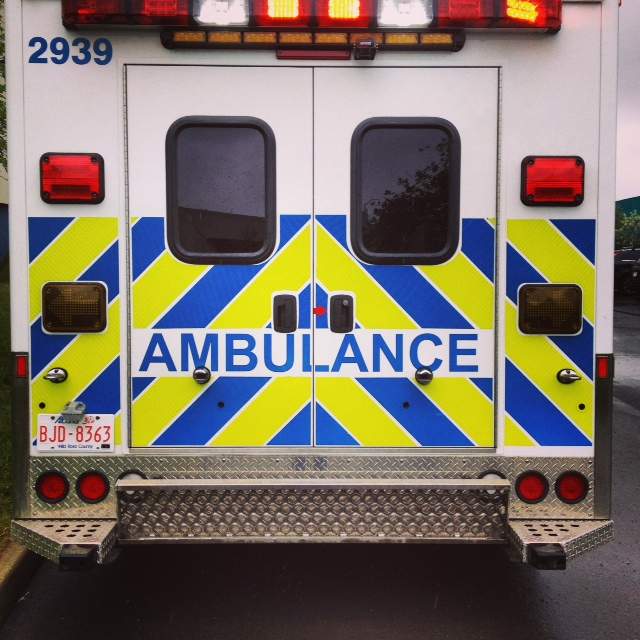An AHS ambulance.