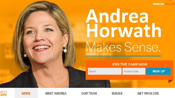 Ontario's New Democrats launch a new party website today.