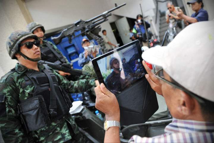 Martial law in Thailand doesn't seem to be affecting tourism in Bangkok as of yet.