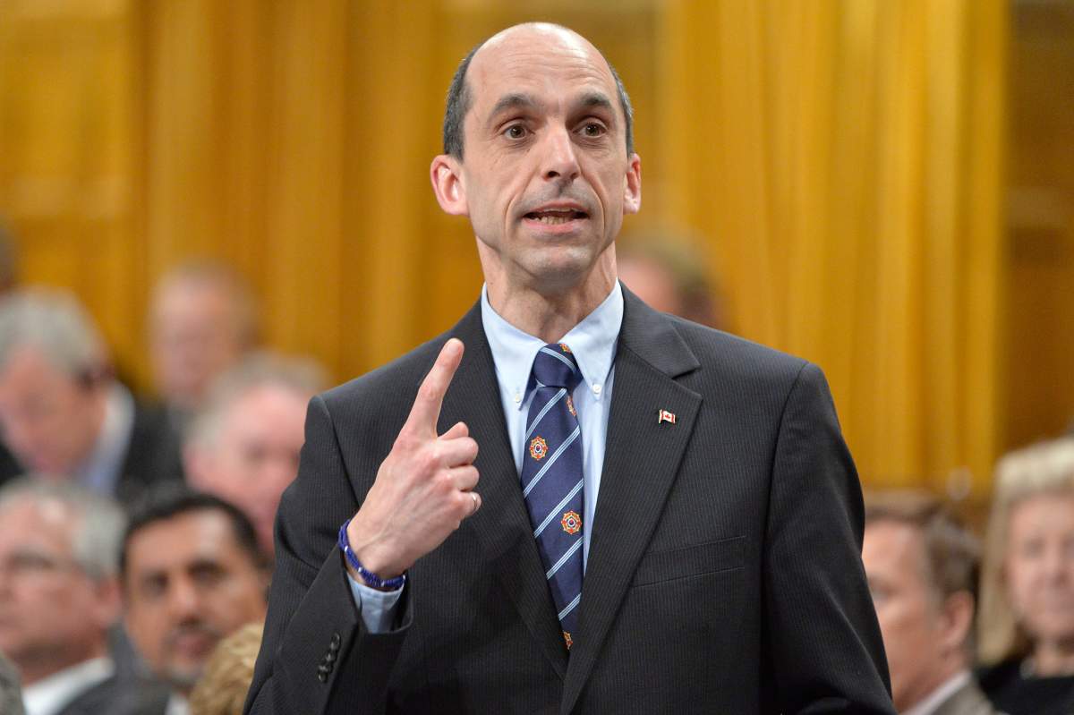 Public safety minister Steven Blaney responds to a question during Question Period in the House of Commons in Ottawa, Tuesday May 6, 2014. 