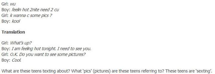 Sexting translation