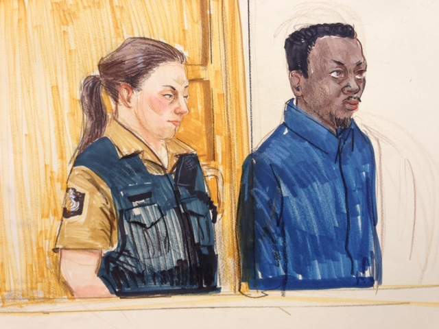 Court sketch of Yosef Gopaul.