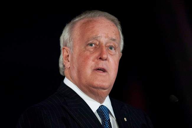 Former prime minister Brian Mulroney is shown in Ottawa on Tuesday, April 8, 2014. 