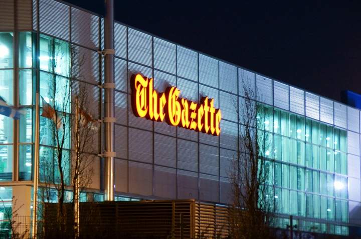 The Gazette's printing complex in Montreal.
