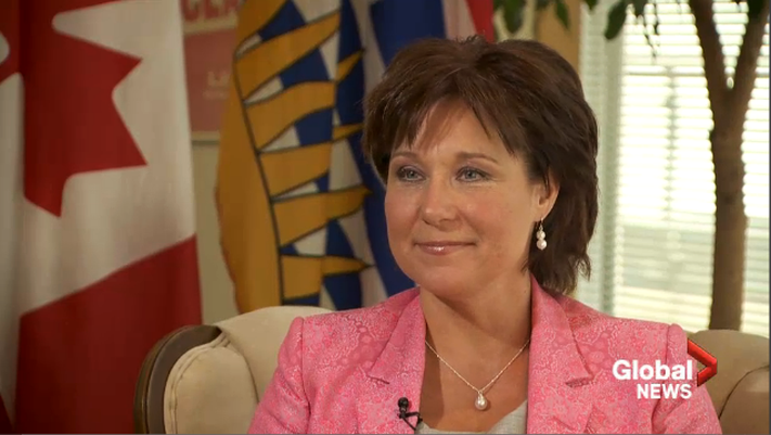 B.C. Premier Christy Clark on the one year anniversary since she was elected B.C. Premier. Global News.