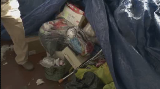 Myatt is preparing a package including Huggies and crutches to be sent to Syria.