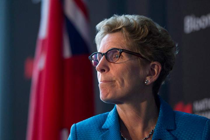 Ontario Premier and Liberal Leader Kathleen Wynne attends the Bloomberg Economic Summit in Toronto on Tuesday May 13 , 2014.
