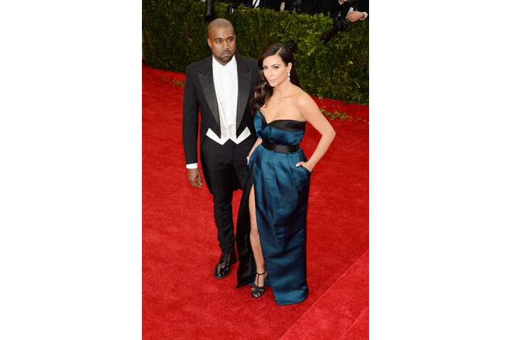 Kanye West and Kim Kardashian