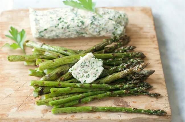 Think thick when tossing asparagus on the grill