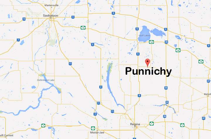 Three people are dead after a collision between a truck and a road grader near Punnichy, Saskatchewan.