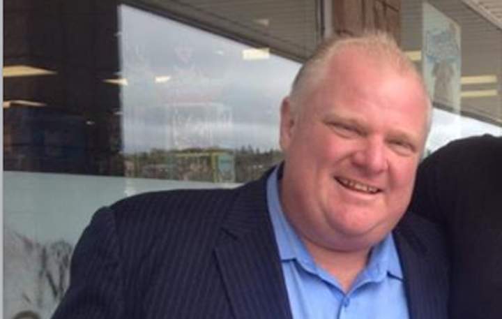 Mayor Rob Ford in Bracebridge on May 16, 2014.