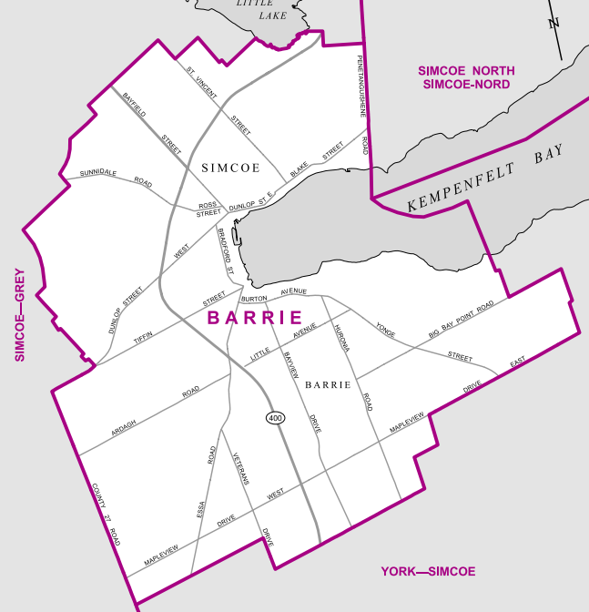It’s the municipal boundaries of Barrie, nothing more, nothing less, stretching north to Barrie Country Club and south to National Pines Golf Club.