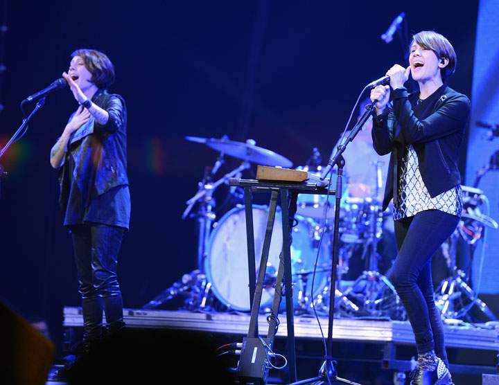 Tegan and Sara, pictured in February 2014.