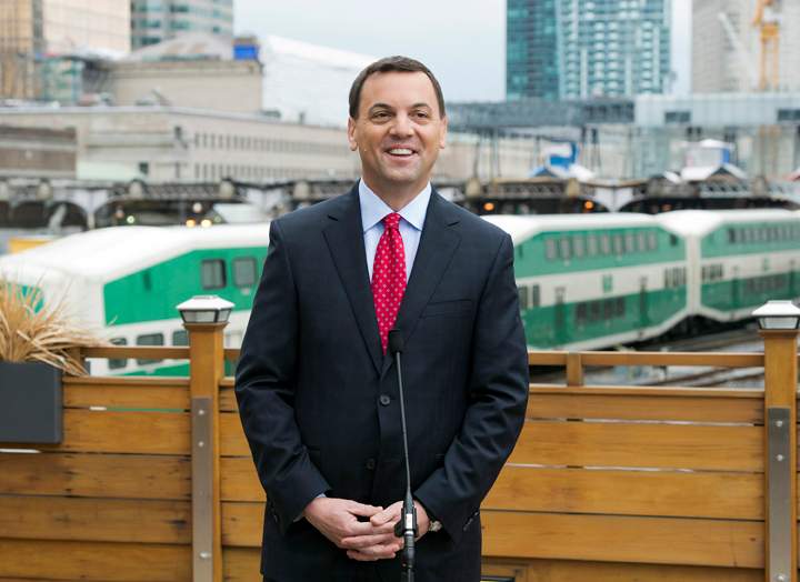 Ontario PC leader Tim Hudak speaks at a campaign event in Toronto on Friday, May 16, 2014, 2014.