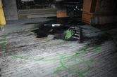 Vandals spray painted graffiti inside an old chapel in Union Cemetery before starting a fire.