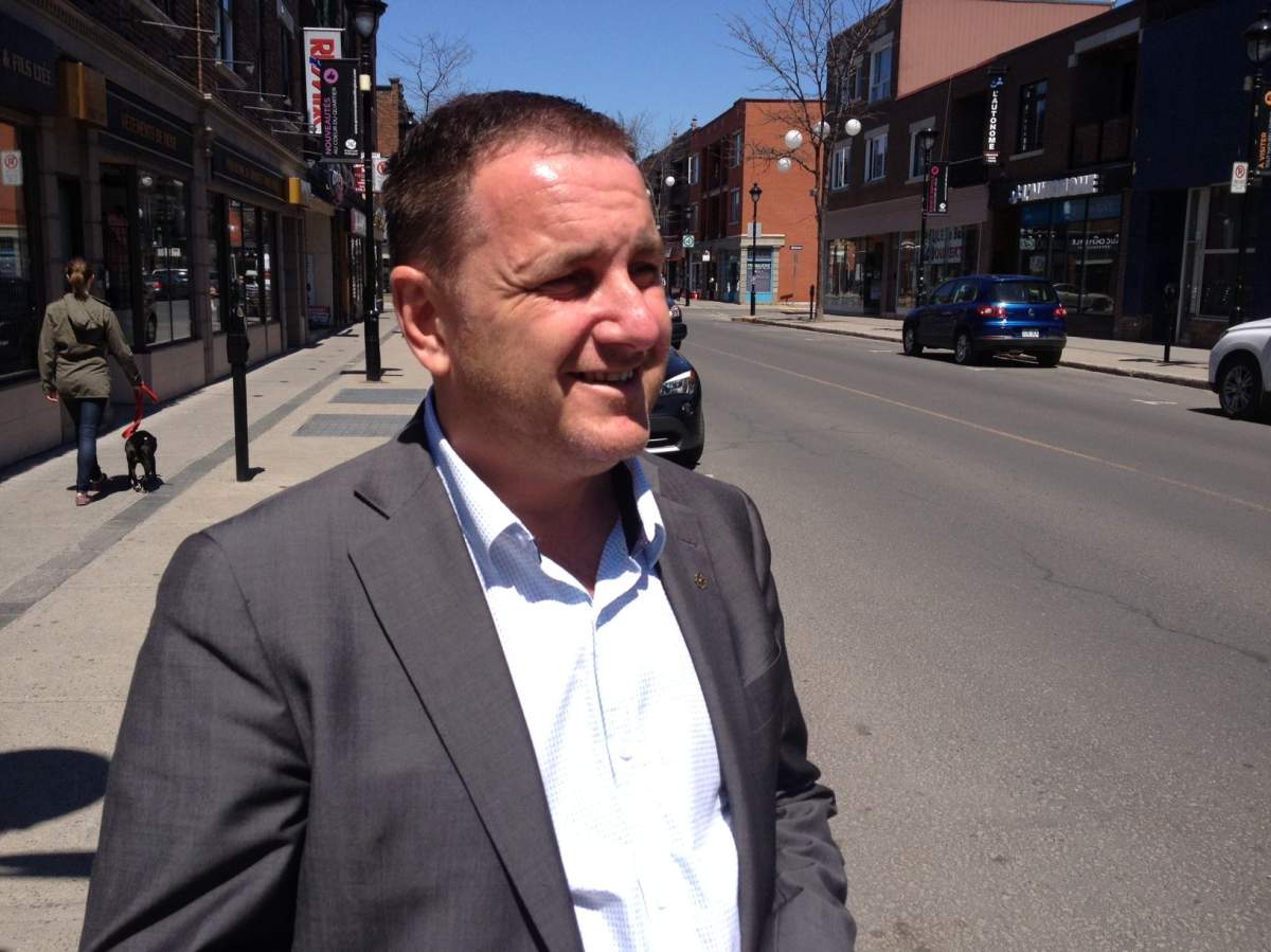 Jean-François Parenteau, the mayor of the borough of Verdun, on May 12, 2014.