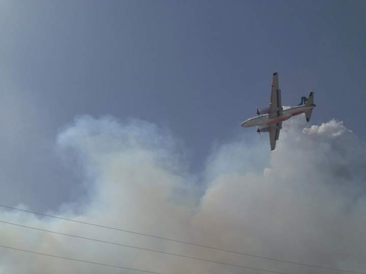 Remaining residents evacuated from northern Saskatchewan community due to forest fire.