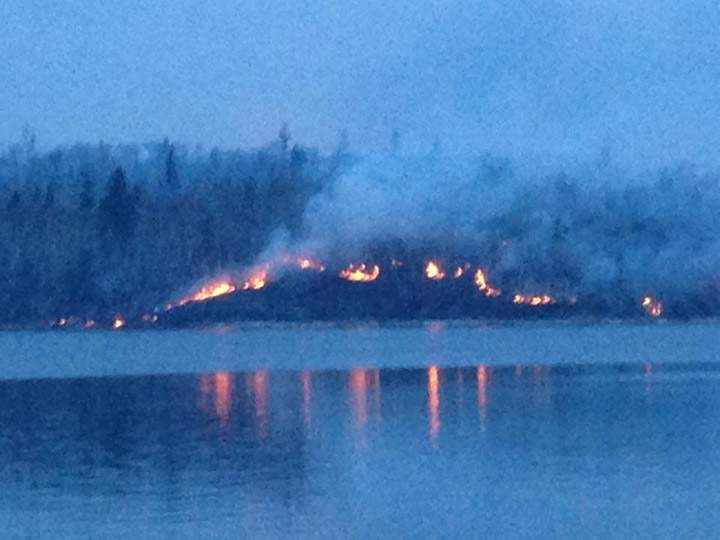 Remaining residents evacuated from northern Saskatchewan community due to forest fire.