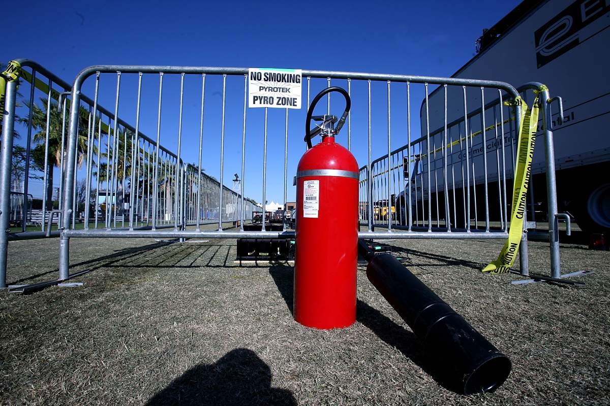 Keep an extinguisher, sand or water handy.