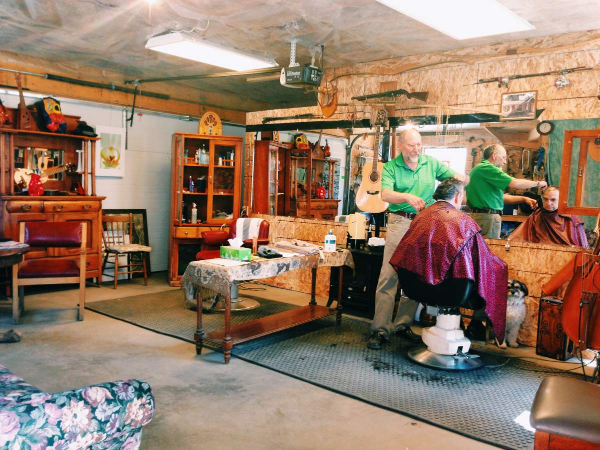 Ron Schmidt runs Schmidty’s Parlour out of a garage.