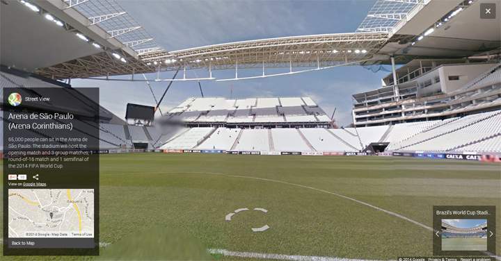 Arena de São Paulo (Arena Corinthians). Image via Google Street View.