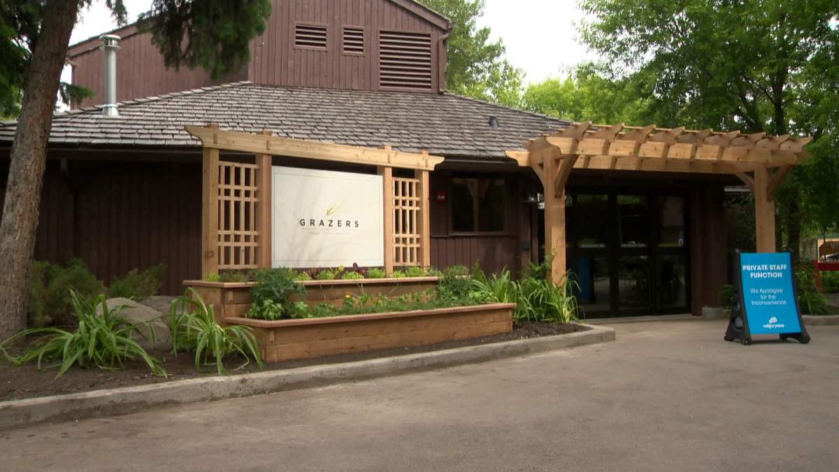 The Calgary Zoo has opened a new restaurant named Grazers, featuring local products.
