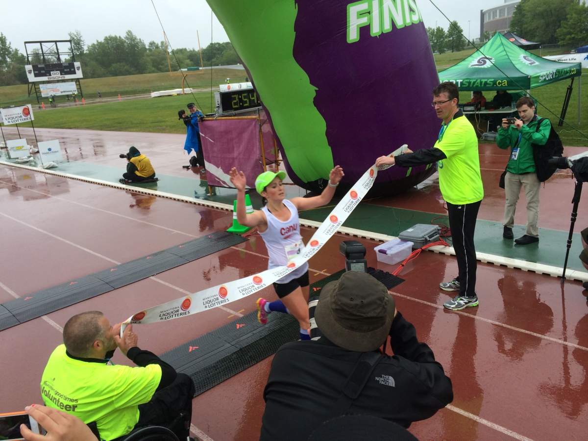 Alice Sherwin won the female full marathon with a time of 3:04:38.