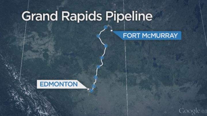 The Alberta Energy Regulator has approved the $3-billion Grand Rapids oil pipeline with 26 conditions.