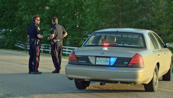 RCMP launch murder investigation after woman found with a neck injury south of Saskatoon pronounced dead at hospital.