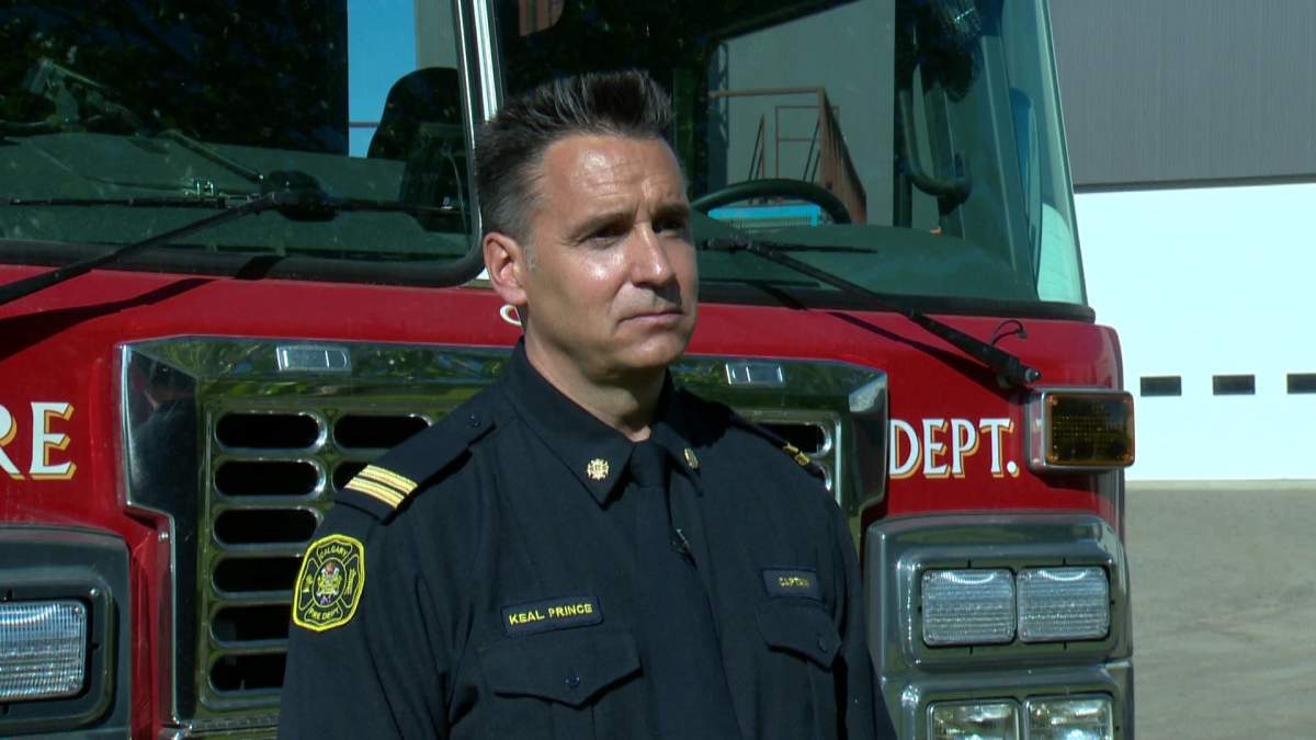 Captain Keal Prince of the Calgary Fire Department