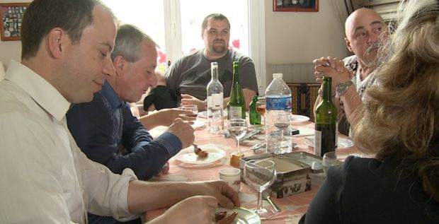 Lunch at the Hoffer house with fellow Canadians Stephanie and Jeremy Leblanc.