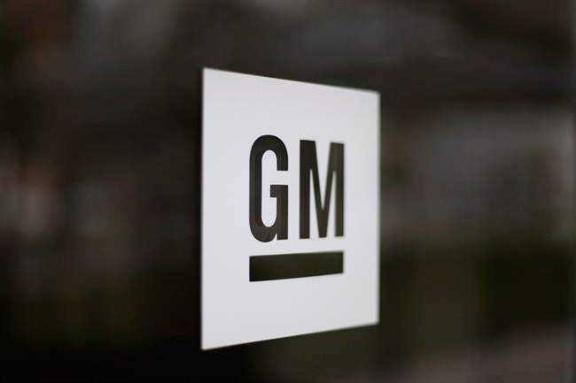 This Friday, May 16 2014 file photo shows the General Motors logo at the company's world headquarters in Detroit.