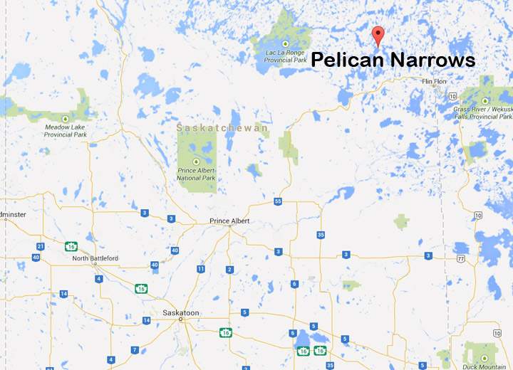 An early morning incident in Pelican Narrows, Sask. leaves three teenagers with gunshot wounds.