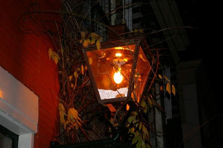 A photo of a porch light included in an appeal from the family of fallen RCMP officer Dave Ross to leave a light on to honour the three officers killed in Moncton. 