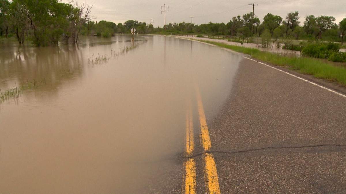 Highway 811 at Fort Macleod