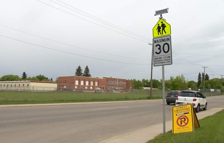 Working to improve pedestrian safety in school zones, the City of Saskatoon has launched a pilot project.